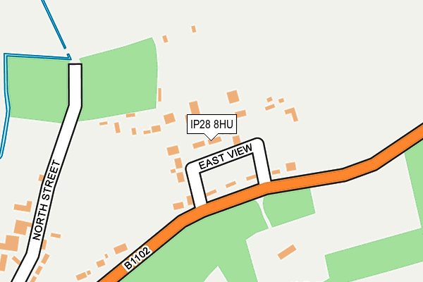 IP28 8HU map - OS OpenMap – Local (Ordnance Survey) IP28 8HU map - OS OpenMap – Local (Ordnance Survey)