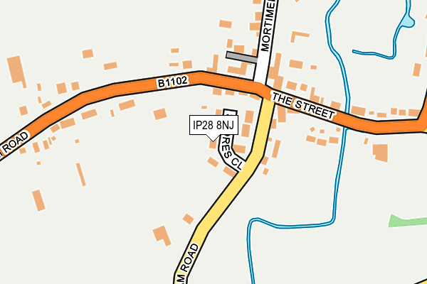 IP28 8NJ map - OS OpenMap – Local (Ordnance Survey) IP28 8NJ map - OS OpenMap – Local (Ordnance Survey)
