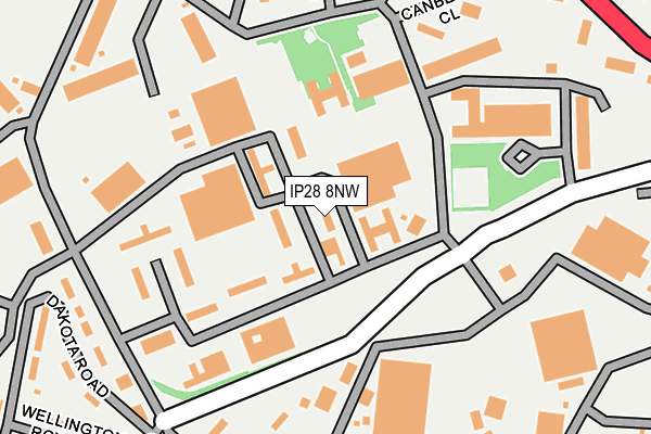 IP28 8NW map - OS OpenMap – Local (Ordnance Survey) IP28 8NW map - OS OpenMap – Local (Ordnance Survey)