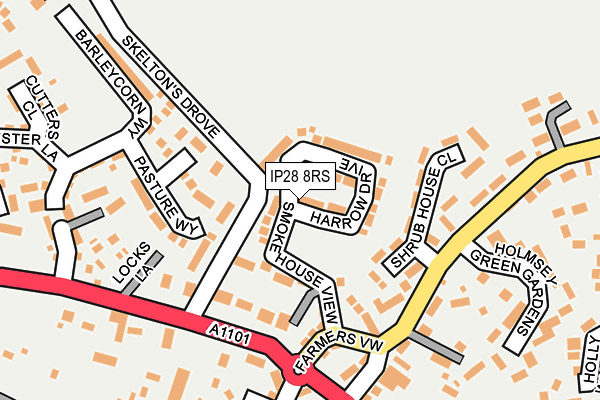 IP28 8RS map - OS OpenMap – Local (Ordnance Survey) IP28 8RS map - OS OpenMap – Local (Ordnance Survey)