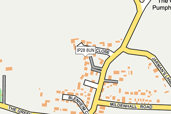 IP28 8UN map - OS OpenMap – Local (Ordnance Survey) IP28 8UN map - OS OpenMap – Local (Ordnance Survey)