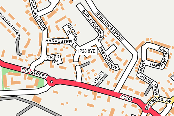 IP28 8YE map - OS OpenMap – Local (Ordnance Survey) IP28 8YE map - OS OpenMap – Local (Ordnance Survey)