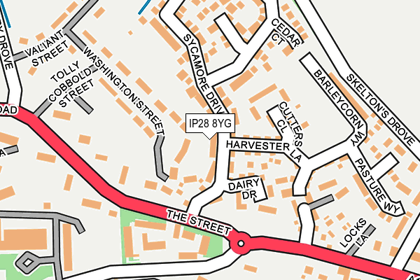 IP28 8YG map - OS OpenMap – Local (Ordnance Survey) IP28 8YG map - OS OpenMap – Local (Ordnance Survey)