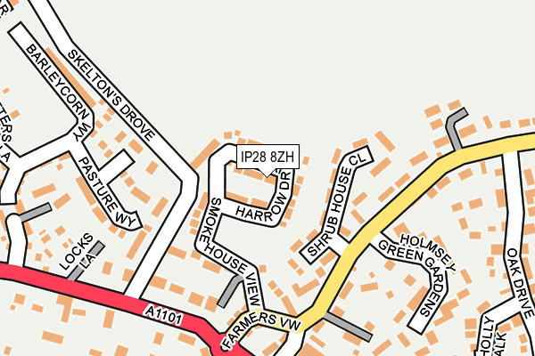 IP28 8ZH map - OS OpenMap – Local (Ordnance Survey) IP28 8ZH map - OS OpenMap – Local (Ordnance Survey)