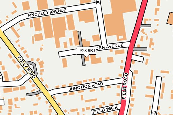 IP28 9BJ map - OS OpenMap – Local (Ordnance Survey) IP28 9BJ map - OS OpenMap – Local (Ordnance Survey)