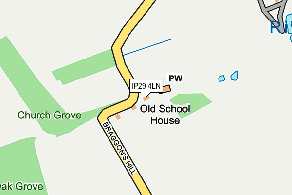 IP29 4LN map - OS OpenMap – Local (Ordnance Survey) IP29 4LN map - OS OpenMap – Local (Ordnance Survey)