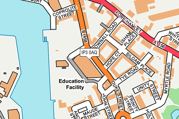IP3 0AQ map - OS OpenMap – Local (Ordnance Survey) IP3 0AQ map - OS OpenMap – Local (Ordnance Survey)