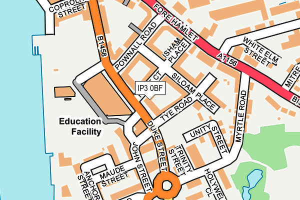 IP3 0BF map - OS OpenMap – Local (Ordnance Survey) IP3 0BF map - OS OpenMap – Local (Ordnance Survey)