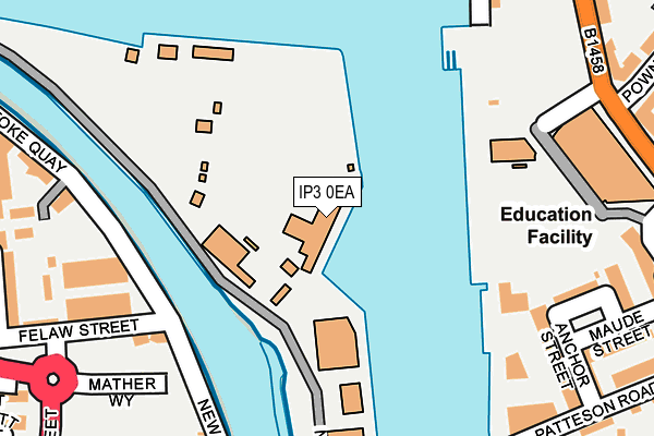IP3 0EA map - OS OpenMap – Local (Ordnance Survey)