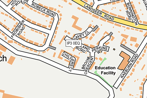 IP3 0EQ map - OS OpenMap – Local (Ordnance Survey) IP3 0EQ map - OS OpenMap – Local (Ordnance Survey)