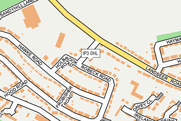 IP3 0HL map - OS OpenMap – Local (Ordnance Survey) IP3 0HL map - OS OpenMap – Local (Ordnance Survey)