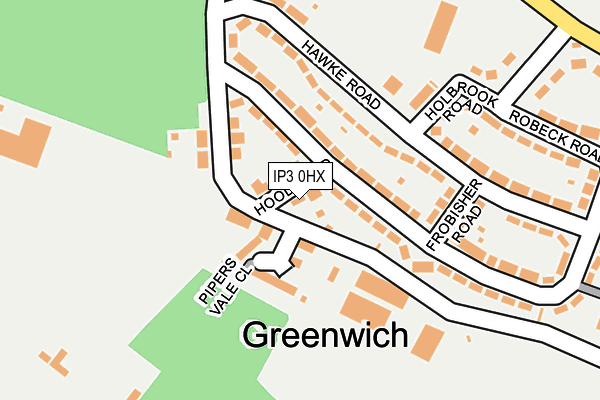 IP3 0HX map - OS OpenMap – Local (Ordnance Survey) IP3 0HX map - OS OpenMap – Local (Ordnance Survey)