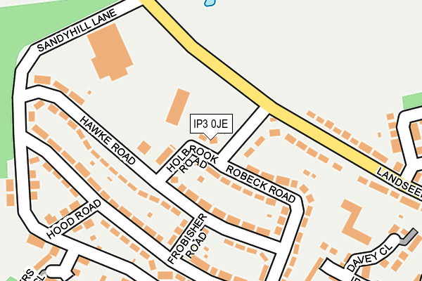 IP3 0JE map - OS OpenMap – Local (Ordnance Survey) IP3 0JE map - OS OpenMap – Local (Ordnance Survey)