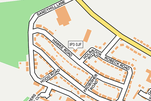 IP3 0JF map - OS OpenMap – Local (Ordnance Survey) IP3 0JF map - OS OpenMap – Local (Ordnance Survey)