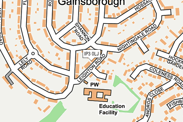 IP3 0LJ map - OS OpenMap – Local (Ordnance Survey) IP3 0LJ map - OS OpenMap – Local (Ordnance Survey)