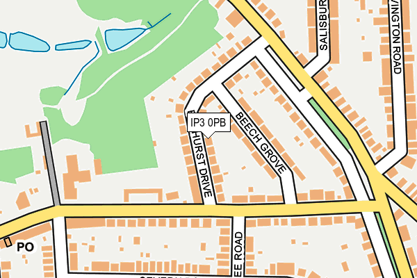 IP3 0PB map - OS OpenMap – Local (Ordnance Survey) IP3 0PB map - OS OpenMap – Local (Ordnance Survey)