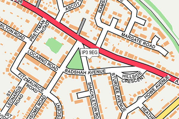 IP3 9EG map - OS OpenMap – Local (Ordnance Survey) IP3 9EG map - OS OpenMap – Local (Ordnance Survey)