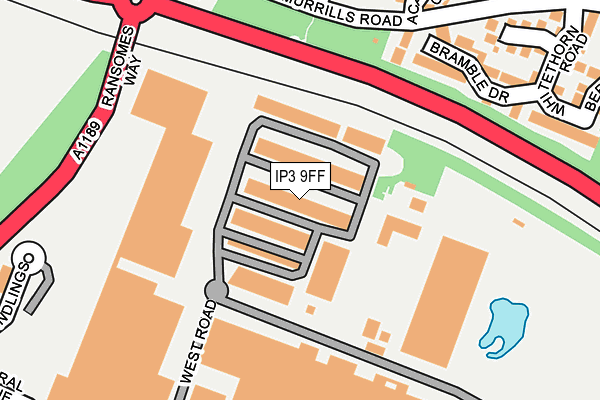 IP3 9FF map - OS OpenMap – Local (Ordnance Survey) IP3 9FF map - OS OpenMap – Local (Ordnance Survey)