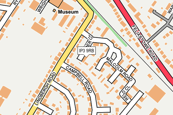 IP3 9RB map - OS OpenMap – Local (Ordnance Survey) IP3 9RB map - OS OpenMap – Local (Ordnance Survey)