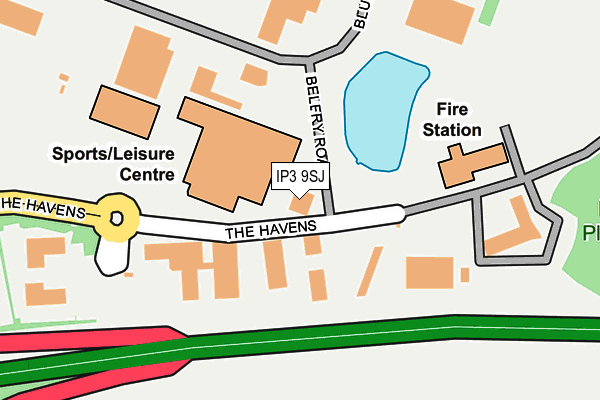 IP3 9SJ map - OS OpenMap – Local (Ordnance Survey) IP3 9SJ map - OS OpenMap – Local (Ordnance Survey)