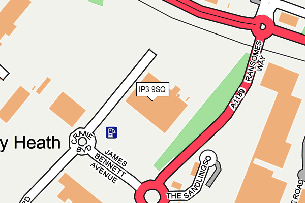 IP3 9SQ map - OS OpenMap – Local (Ordnance Survey) IP3 9SQ map - OS OpenMap – Local (Ordnance Survey)