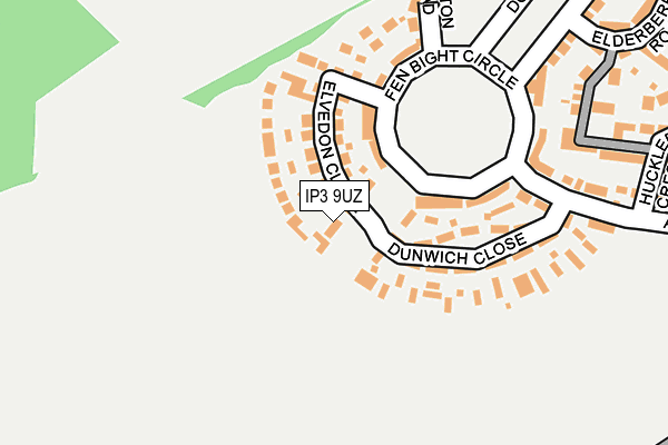 IP3 9UZ map - OS OpenMap – Local (Ordnance Survey) IP3 9UZ map - OS OpenMap – Local (Ordnance Survey)