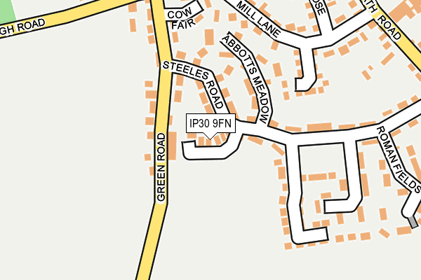 IP30 9FN map - OS OpenMap – Local (Ordnance Survey) IP30 9FN map - OS OpenMap – Local (Ordnance Survey)