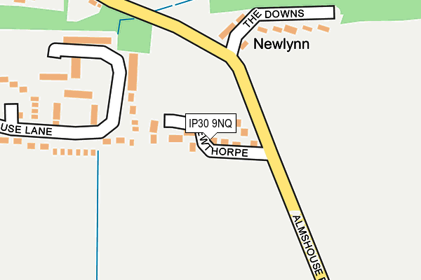 IP30 9NQ map - OS OpenMap – Local (Ordnance Survey)