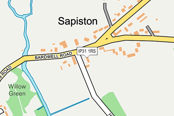 IP31 1RS map - OS OpenMap – Local (Ordnance Survey) IP31 1RS map - OS OpenMap – Local (Ordnance Survey)