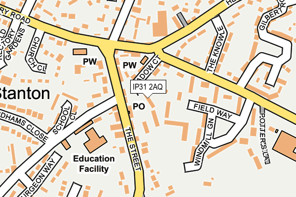 IP31 2AQ map - OS OpenMap – Local (Ordnance Survey) IP31 2AQ map - OS OpenMap – Local (Ordnance Survey)