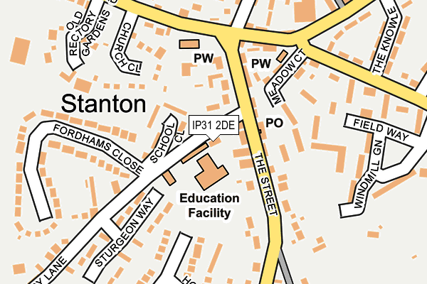 IP31 2DE map - OS OpenMap – Local (Ordnance Survey) IP31 2DE map - OS OpenMap – Local (Ordnance Survey)