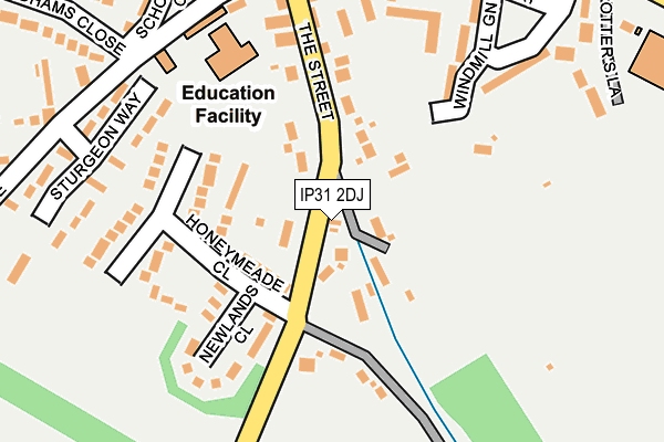 IP31 2DJ map - OS OpenMap – Local (Ordnance Survey) IP31 2DJ map - OS OpenMap – Local (Ordnance Survey)