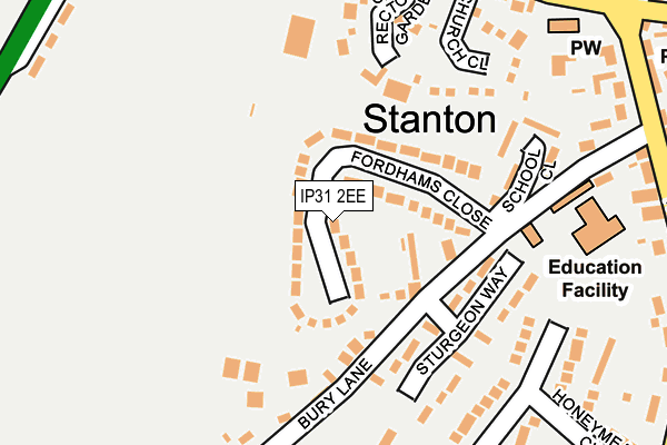 IP31 2EE map - OS OpenMap – Local (Ordnance Survey) IP31 2EE map - OS OpenMap – Local (Ordnance Survey)