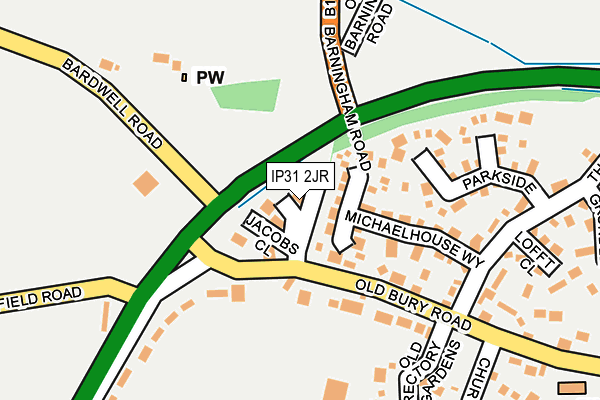 IP31 2JR map - OS OpenMap – Local (Ordnance Survey) IP31 2JR map - OS OpenMap – Local (Ordnance Survey)