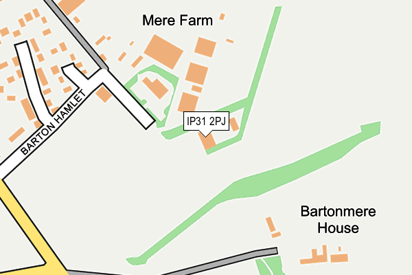 IP31 2PJ map - OS OpenMap – Local (Ordnance Survey)
