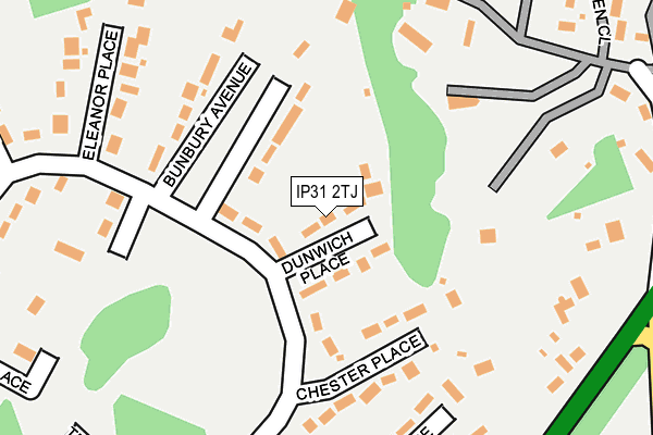 IP31 2TJ map - OS OpenMap – Local (Ordnance Survey) IP31 2TJ map - OS OpenMap – Local (Ordnance Survey)