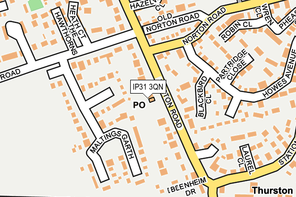 IP31 3QN map - OS OpenMap – Local (Ordnance Survey) IP31 3QN map - OS OpenMap – Local (Ordnance Survey)