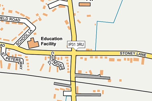 IP31 3RU map - OS OpenMap – Local (Ordnance Survey) IP31 3RU map - OS OpenMap – Local (Ordnance Survey)