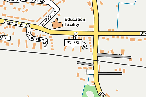 IP31 3SU map - OS OpenMap – Local (Ordnance Survey) IP31 3SU map - OS OpenMap – Local (Ordnance Survey)
