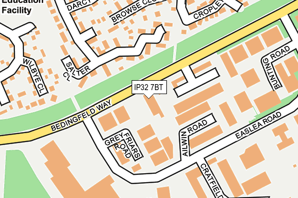 IP32 7BT map - OS OpenMap – Local (Ordnance Survey) IP32 7BT map - OS OpenMap – Local (Ordnance Survey)