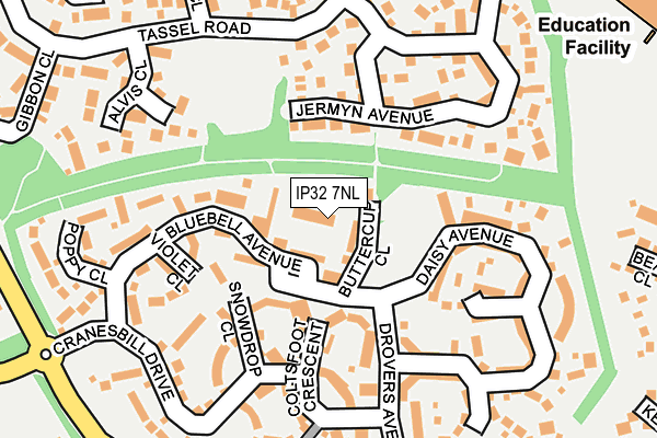 IP32 7NL map - OS OpenMap – Local (Ordnance Survey) IP32 7NL map - OS OpenMap – Local (Ordnance Survey)