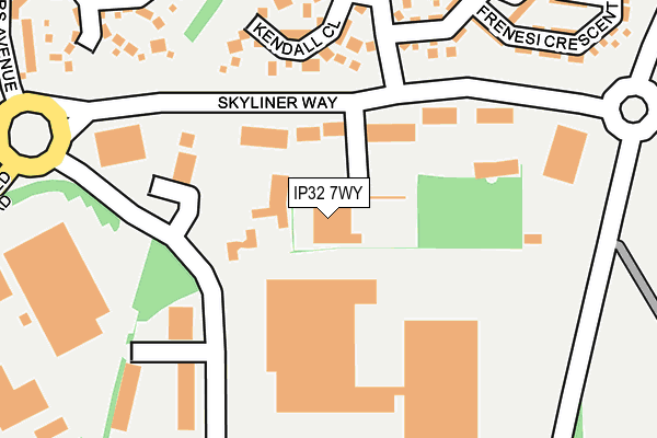 IP32 7WY map - OS OpenMap – Local (Ordnance Survey) IP32 7WY map - OS OpenMap – Local (Ordnance Survey)