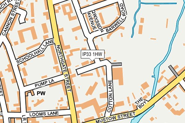 IP33 1HW map - OS OpenMap – Local (Ordnance Survey) IP33 1HW map - OS OpenMap – Local (Ordnance Survey)