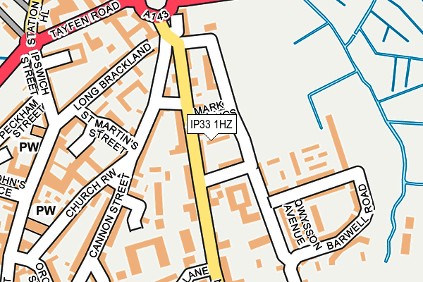 IP33 1HZ map - OS OpenMap – Local (Ordnance Survey) IP33 1HZ map - OS OpenMap – Local (Ordnance Survey)