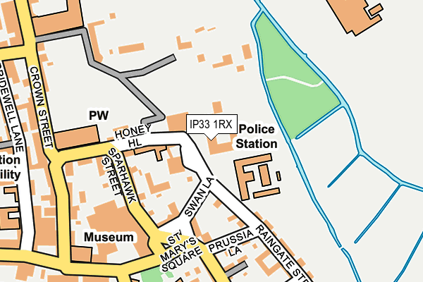 IP33 1RX map - OS OpenMap – Local (Ordnance Survey) IP33 1RX map - OS OpenMap – Local (Ordnance Survey)