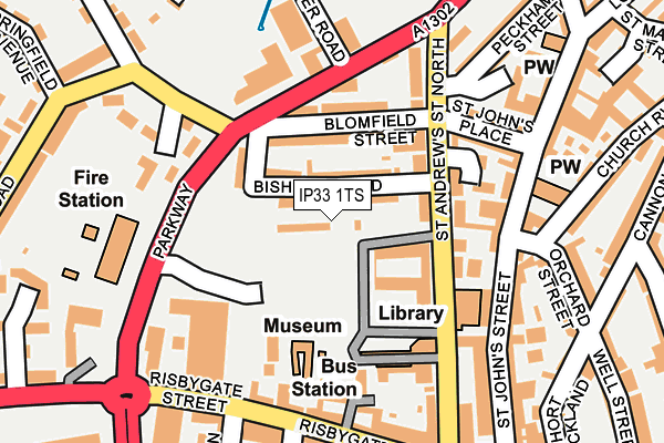 IP33 1TS map - OS OpenMap – Local (Ordnance Survey) IP33 1TS map - OS OpenMap – Local (Ordnance Survey)
