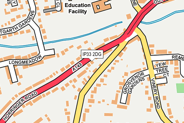 IP33 2DG map - OS OpenMap – Local (Ordnance Survey) IP33 2DG map - OS OpenMap – Local (Ordnance Survey)