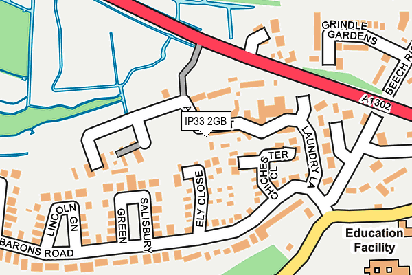 IP33 2GB map - OS OpenMap – Local (Ordnance Survey) IP33 2GB map - OS OpenMap – Local (Ordnance Survey)