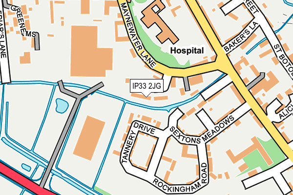 IP33 2JG map - OS OpenMap – Local (Ordnance Survey) IP33 2JG map - OS OpenMap – Local (Ordnance Survey)