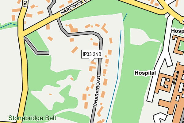IP33 2NB map - OS OpenMap – Local (Ordnance Survey) IP33 2NB map - OS OpenMap – Local (Ordnance Survey)